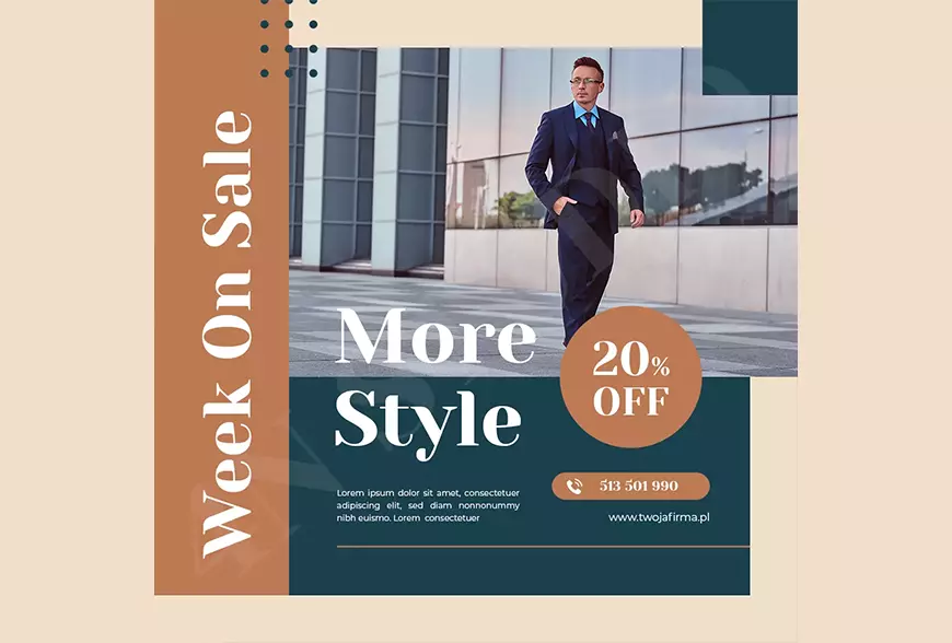 Projekt Graficzny - Kampania E-Marketing Facebook Instagram