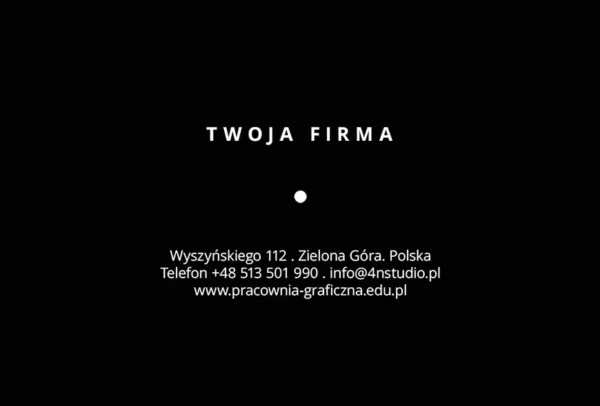 Projekt Graficzny Wizytówki Firmowej |  Wizytówka Biznesowa