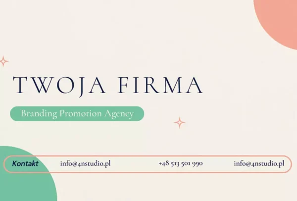 Projekt Graficzny Wizytówki Firmowej |  Wizytówka Biznesowa