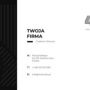 Projekt Graficzny Wizytówki Firmowej |  Wizytówka Biznesowa